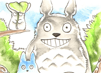 Totoro Thank You Card