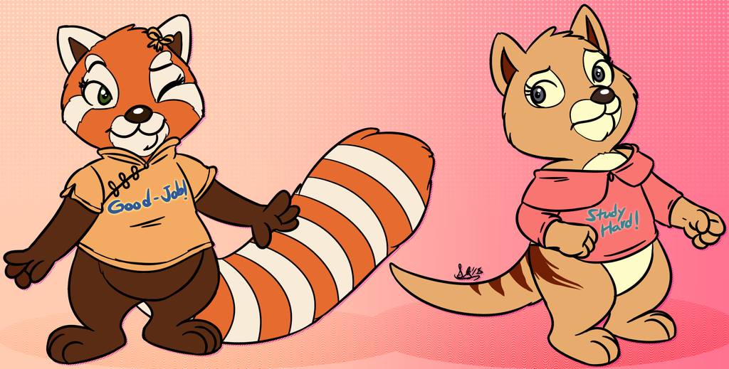 Sierra Red Panda and Philipa Thylacine