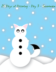 25 Days of Drawing - Day 3 - Snowman