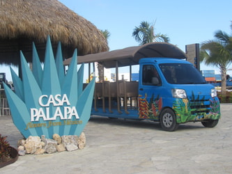 Casa Palapa Sign and Truck Display