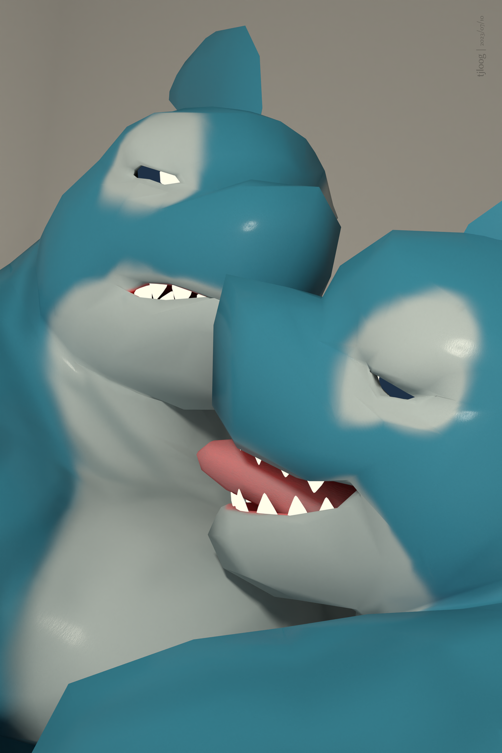 Most recent image: Low-Poly 3D Experiment #3: Bara Wake Spreads Himself (6)