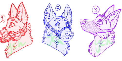 Muzzle YCH's OPEN
