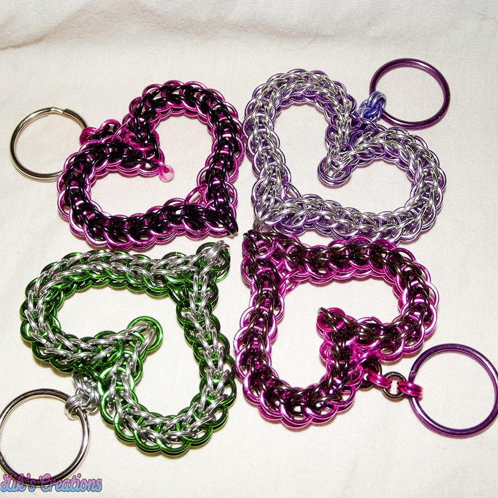 Heart KeyChains $17 per one or $28 per pair + S/h