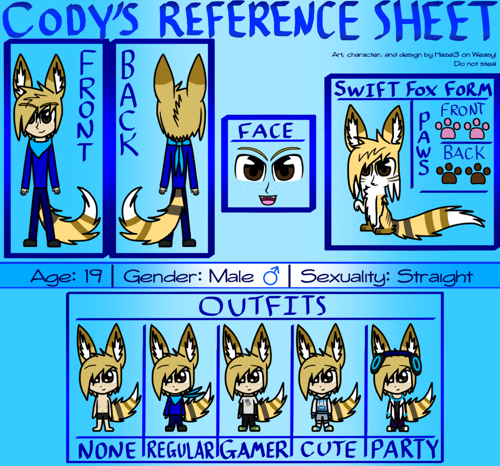 Cody's Reference Sheet