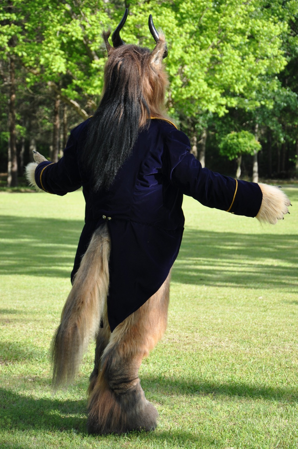 Victor's tail coat (rear view)