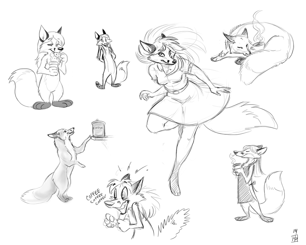 Latte Sketch Page by Thornwolf