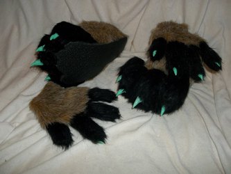 Fox hand/feet set