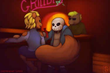 Commission: Goin' to Grillbys