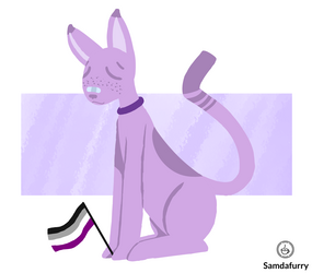 Lofi Aesthetic Purple Cat
