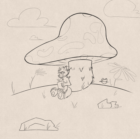 Giant Mushroom Friend
