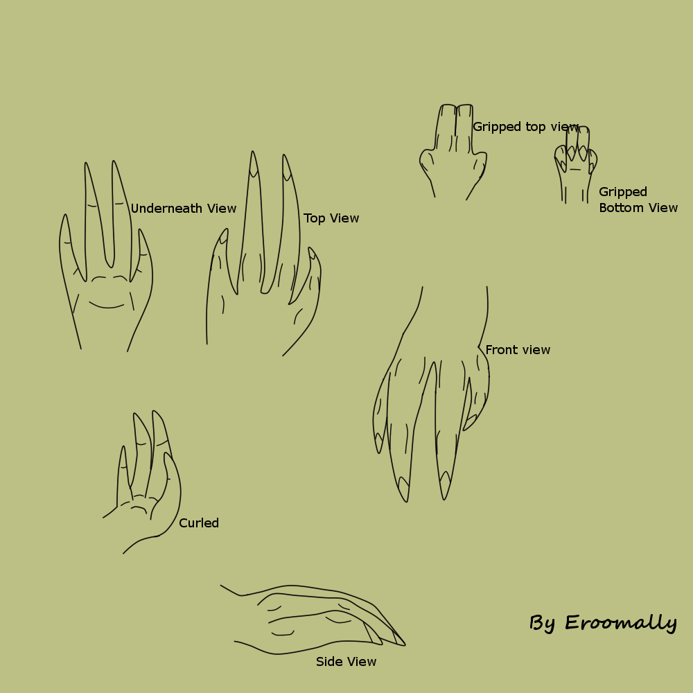 Sangheili Hand Reference