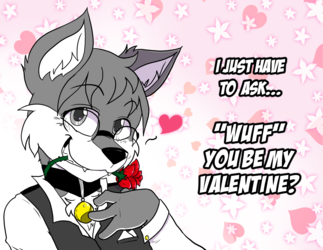"Wuff you be mine~?" (Valentine's Day 2017)