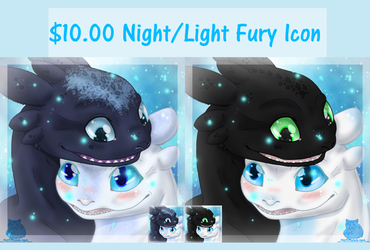 $10.00 Night/Light fury icon (Open)