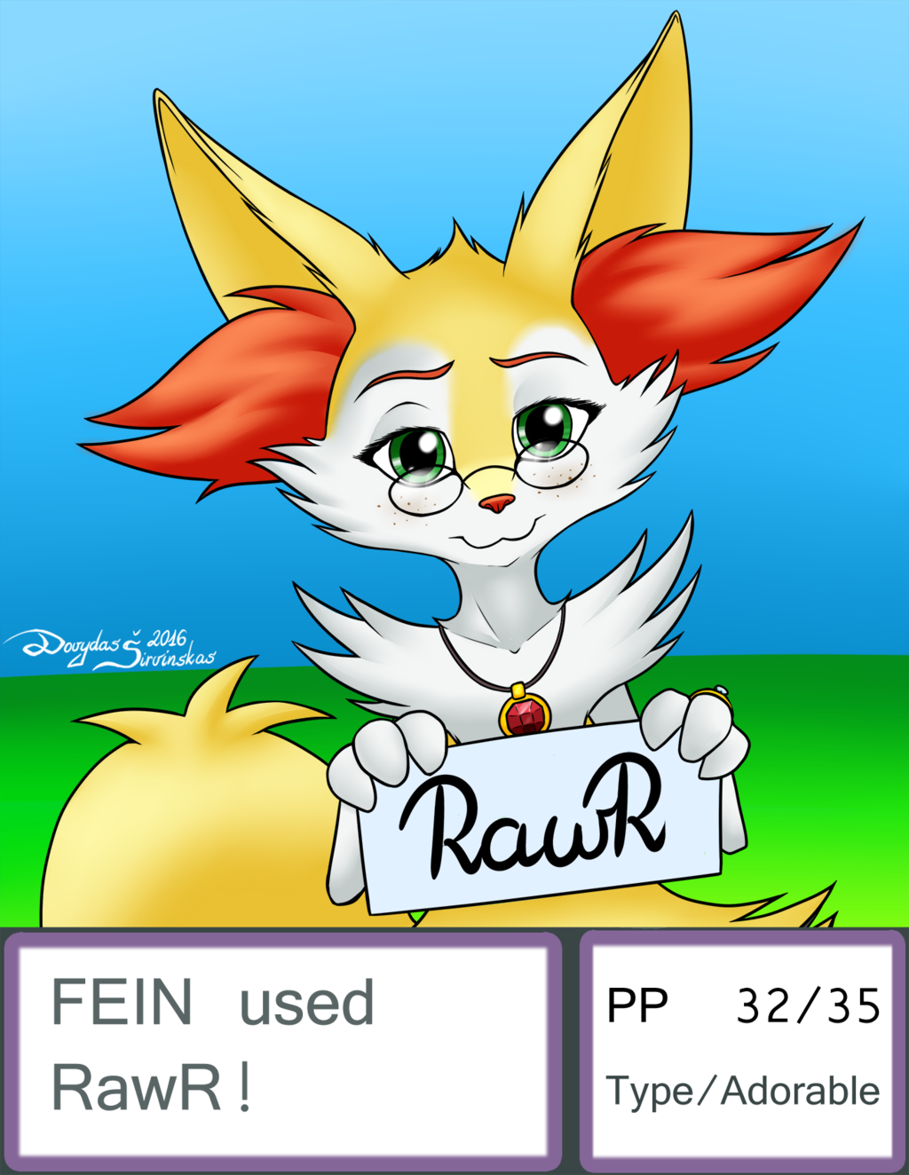 Gift: Fein used Rawr