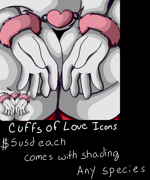 $5 fuzzy handcuff icons OPEN NOW!