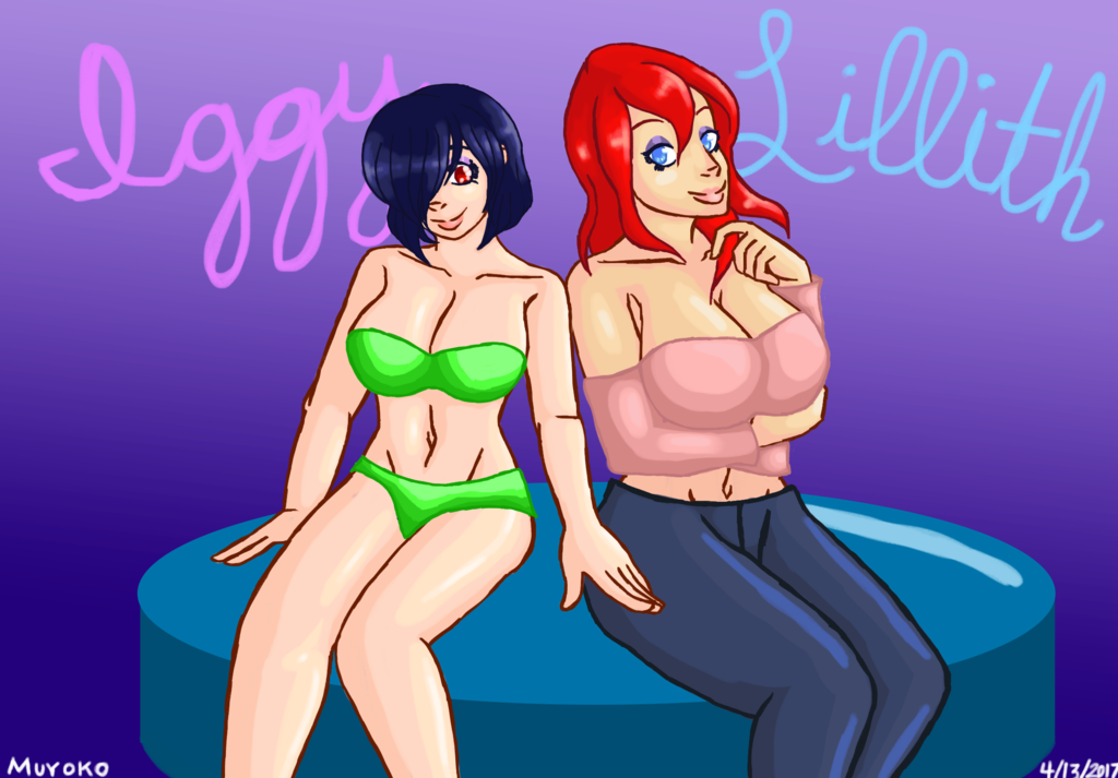 Iggy and Lilith Art Trade version 2