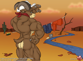Serious Cowboy Ram by Cooner, colored by me