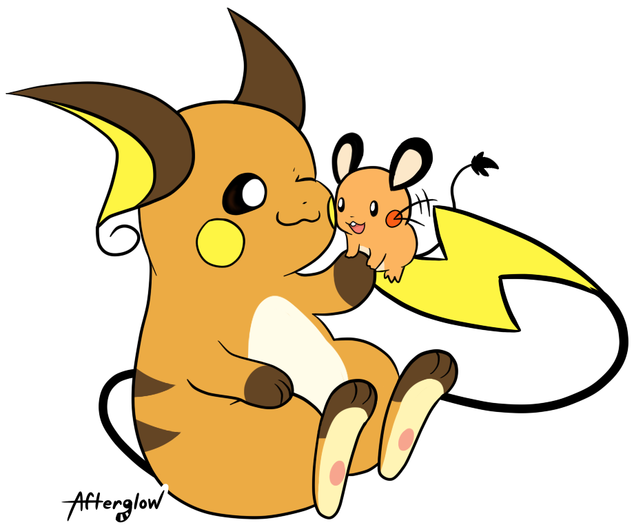 Featured image: Rodent Cousins, Raichu and Dedenne