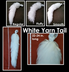White Yarn Tail SOLD