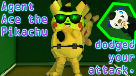 Fursuiting: Agent Ace the Pikachu vs Oshwott Neoire, "Dodge This"