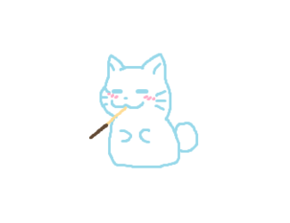 Pocky Day With Marshmallow Cat