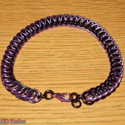 Lilac & Black Half Persian 4-1 Bracelet