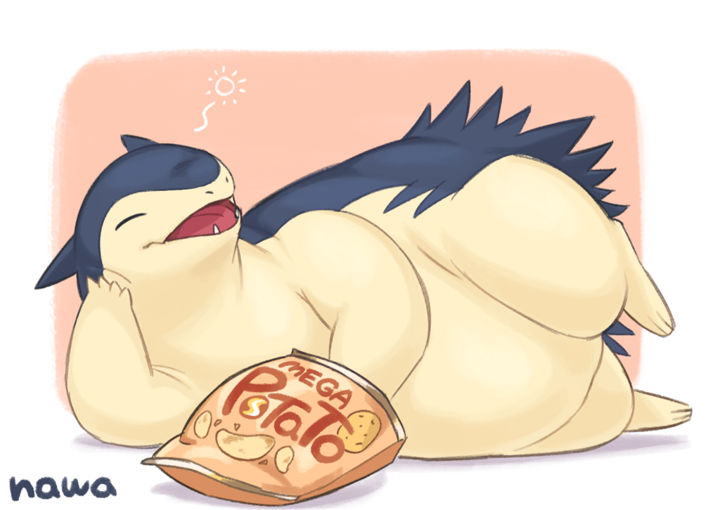 Typhlosion relaxing