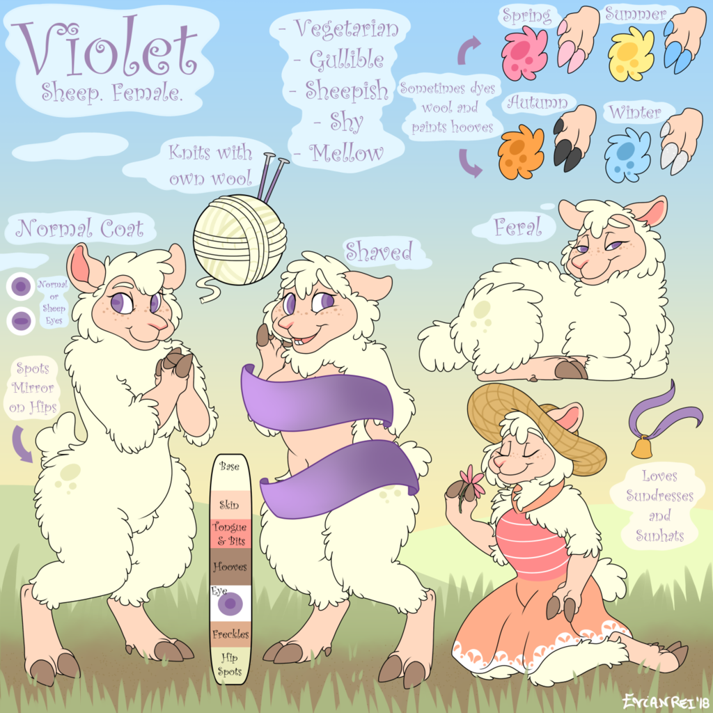 Violet SFW Reference