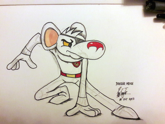 Inktober 2017 - Danger Mouse
