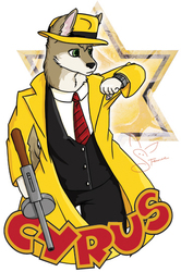 Dick Tracy Themed Badge 1/2 Off Commission for Cyrus