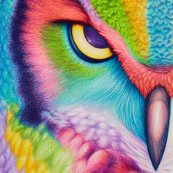 Great Horned Owl of Iris