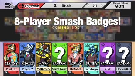 8-Player Smash Badges!