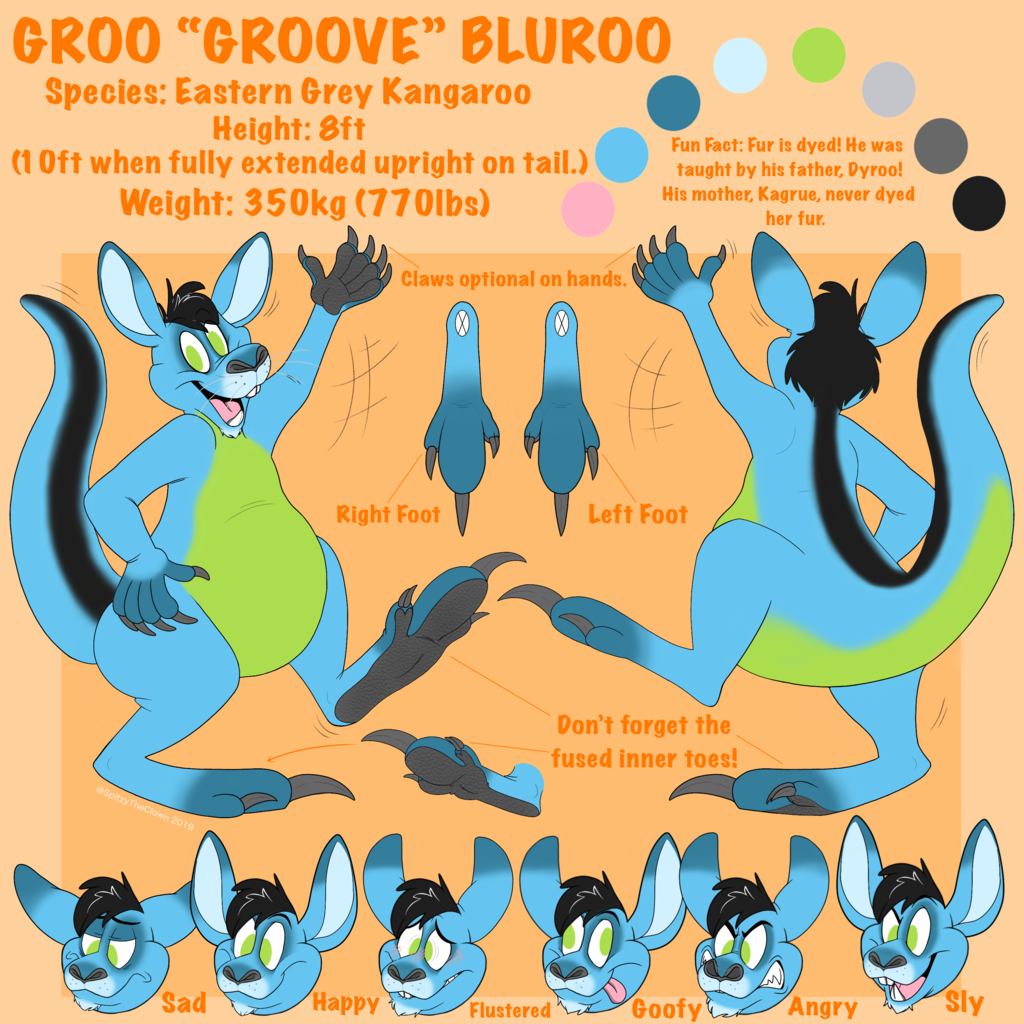 Groo “Groove” Bluroo Reference Sheet