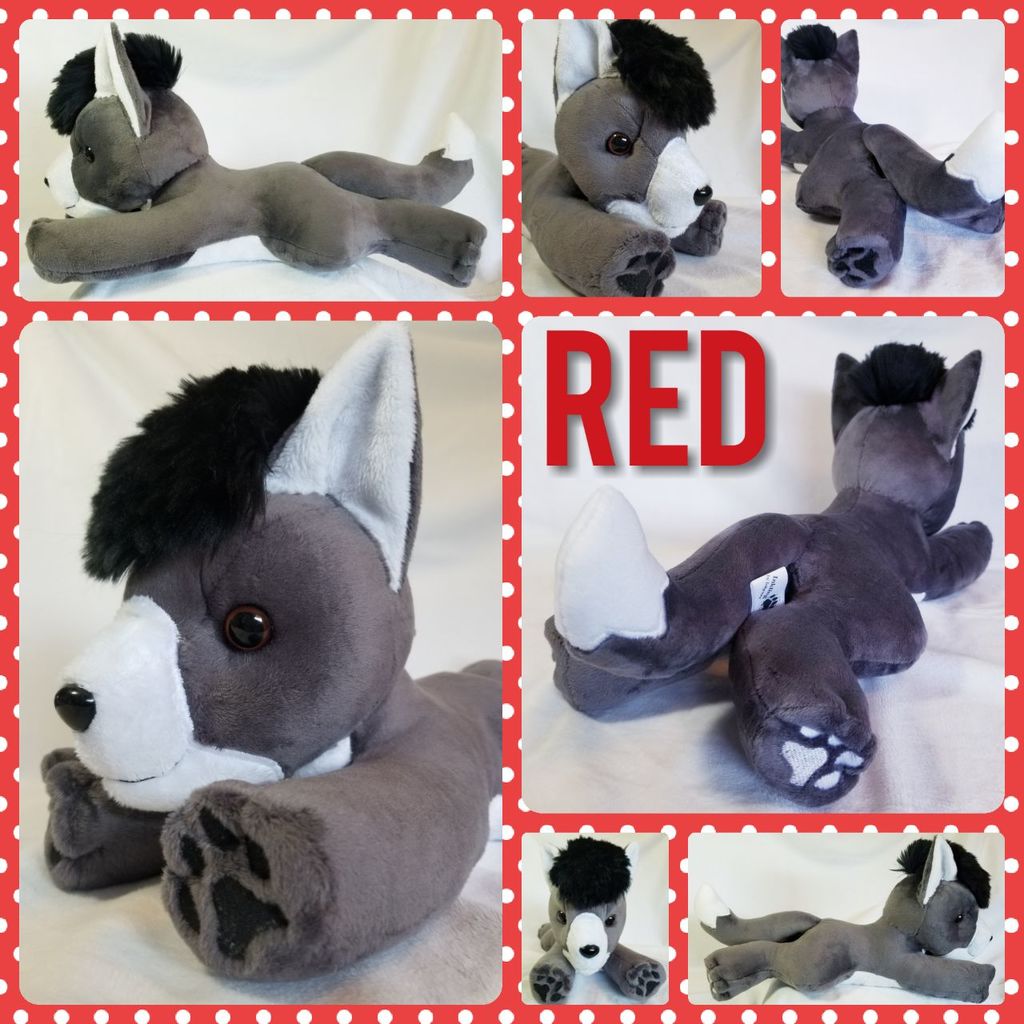 Most recent image: Red The Wolf Plushie!