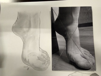 Figure Drawing Assignment- Foot