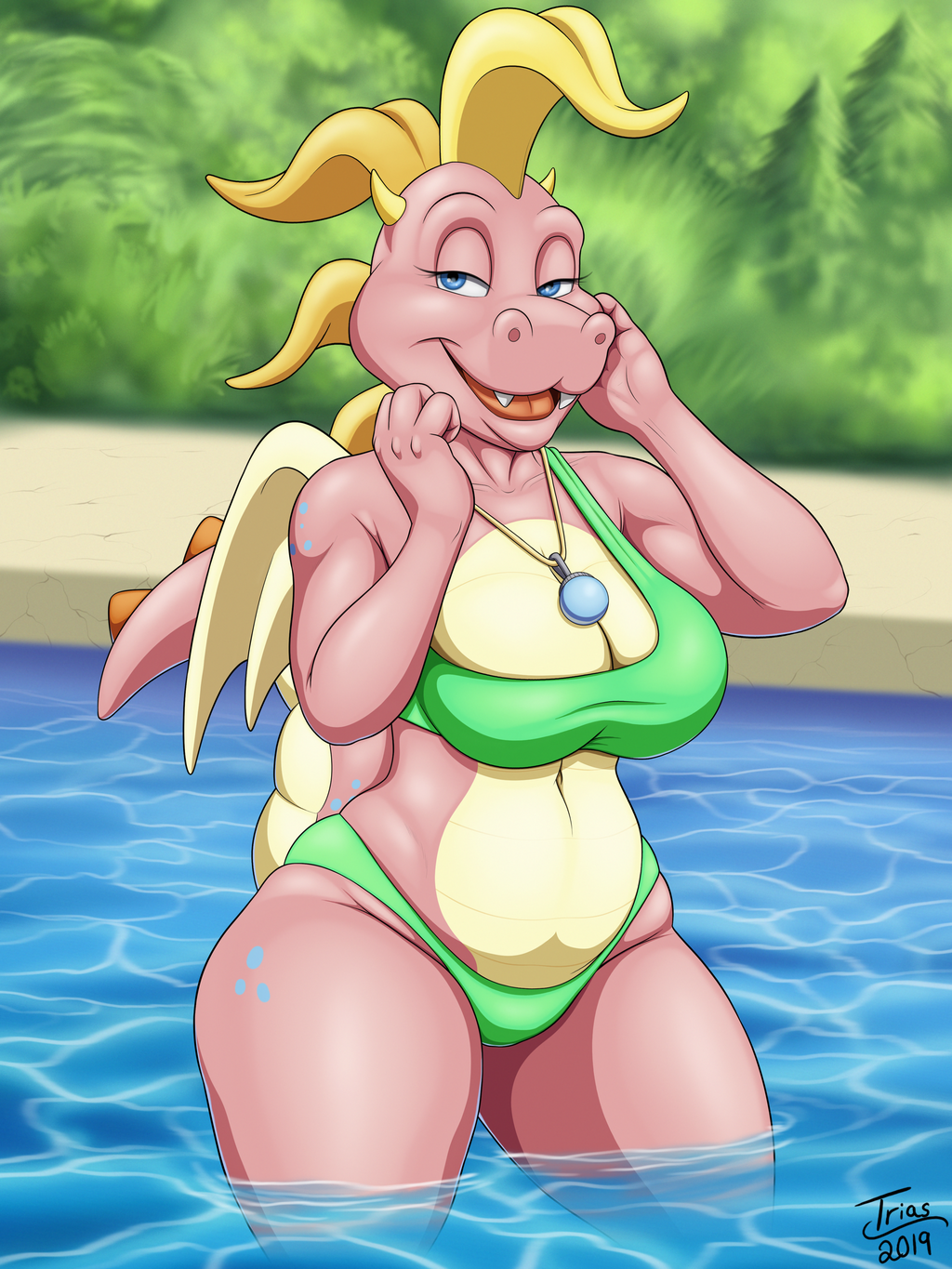 Cassie at the Pool
