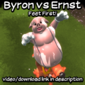 Byron eats Ernst feet first video
