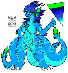 3-tailed Female Dragoness +Design 4 Sale+
