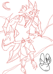 Alioth the Wyvern .Sketch.