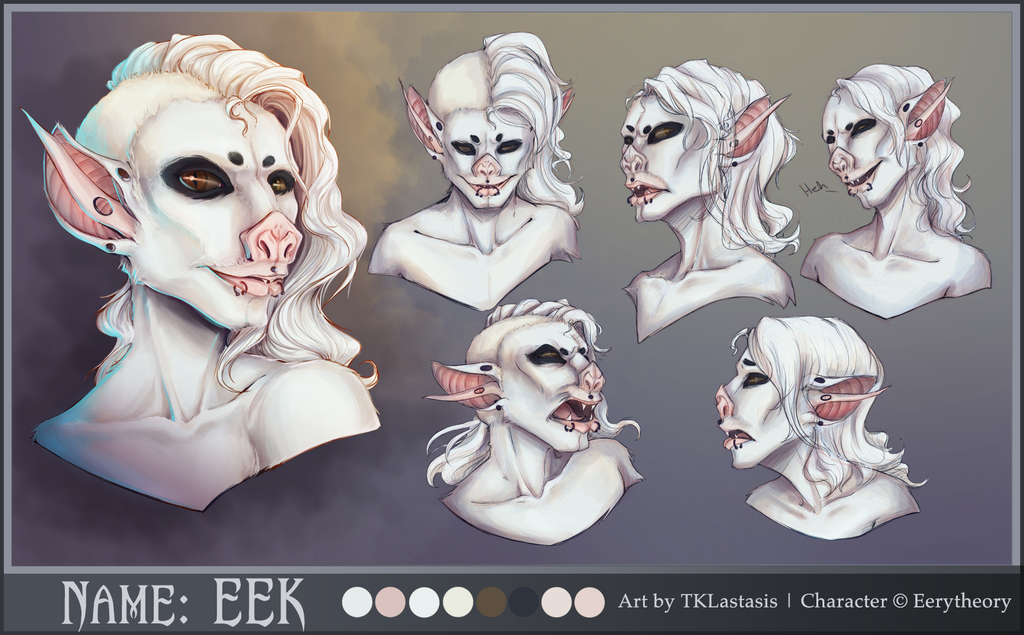 Commission - Eek bust Reference sheet