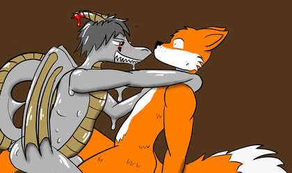 Slimy Gita Dragon Found a Fox~