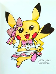 Traditional Doodle - Pop star Pikachu!