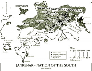 Map of Janrenar