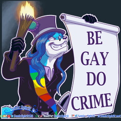 Azure - Be Gay Do Crimes (label-less) - Telegram Sticker