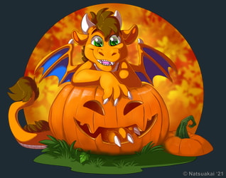 Huk Dragon Halloween drawn by Natsuakai