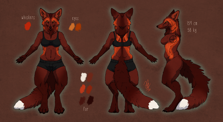 Anthro reference sheet for Avalanche