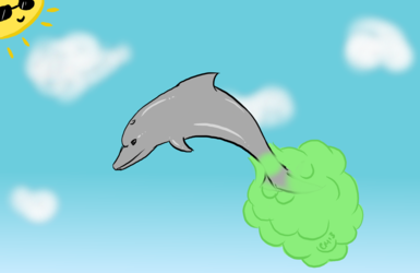 dolphin farts
