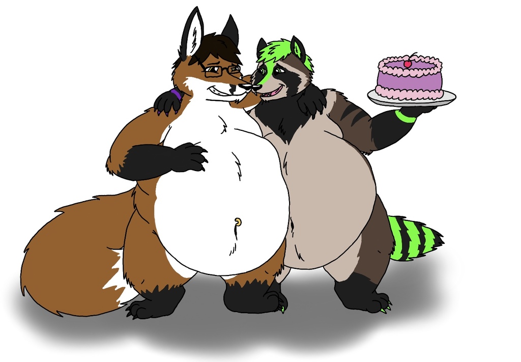 Two Fatties, One Cake