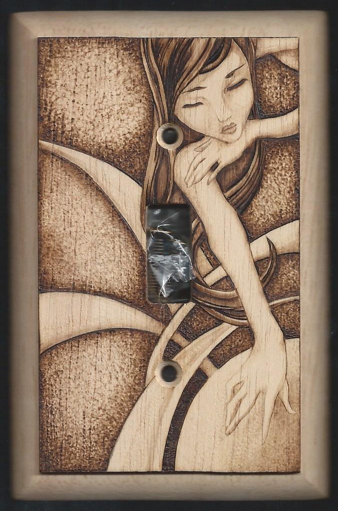 Audrey Kawasaki inspired Light Switch Cover