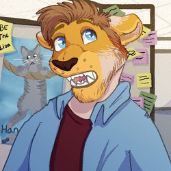 [c] Office Lion - Animated